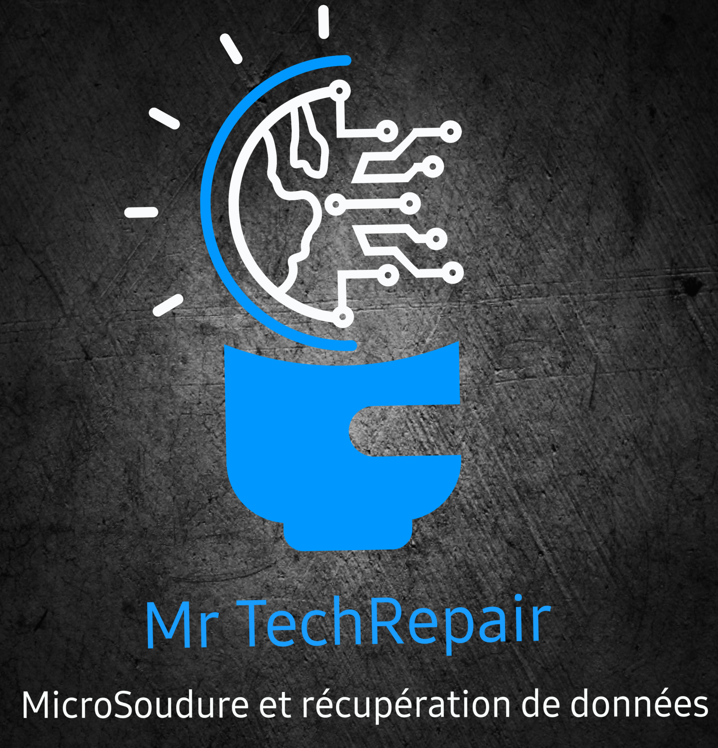 MrTechRepair - Logo réparation de smartphones, ordinateurs et récupération de données